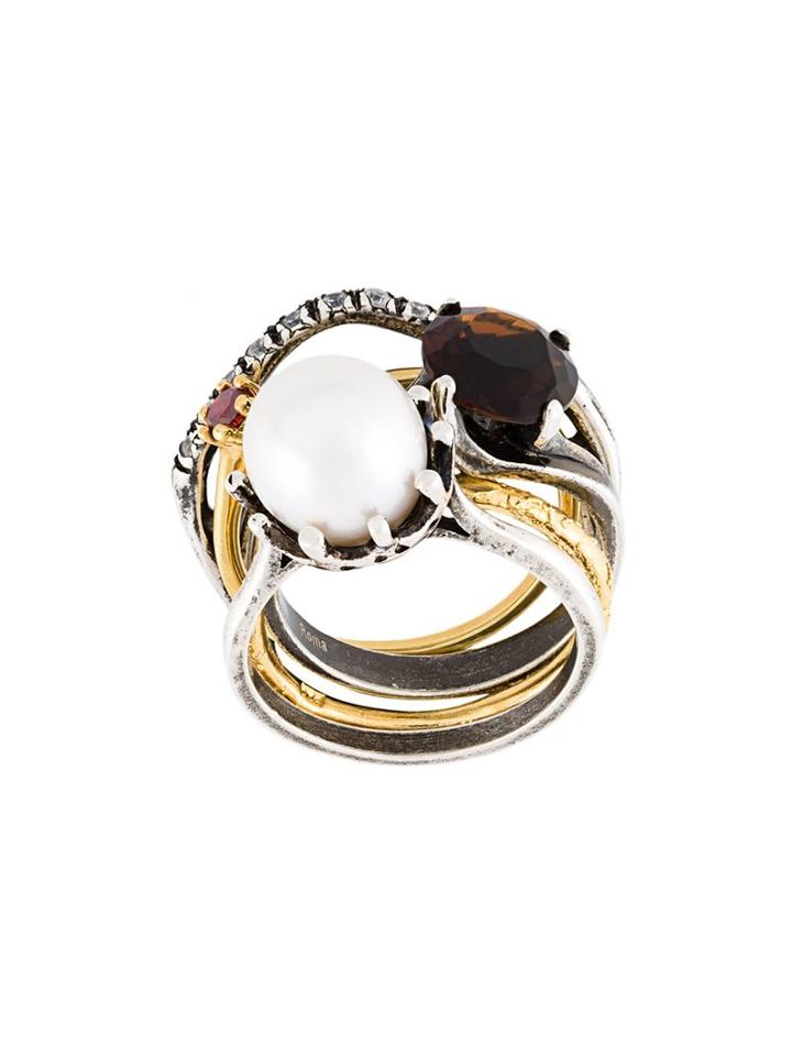 Iosselliani 'silver Heritage' Ring Set