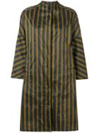 Aspesi Oversized Striped Raincoat - Green