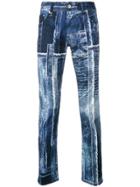 Just Cavalli Patchwork Slim-fit Jeans - Blue