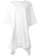 Mm6 Maison Margiela Draped T-shirt Dress - White