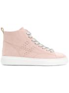 Hogan Lace-up Hi-top Sneakers - Pink & Purple