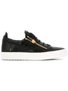 Giuseppe Zanotti Design Frankie Sneakers, Men's, Size: 41.5, Black, Calf Leather/leather/rubber