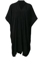 Y's Drape Shirt Dress - Black