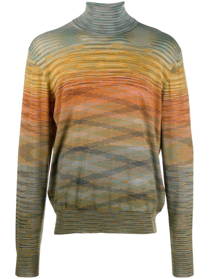 Missoni Abstract Striped Jumper - Green