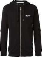 Blood Brother Zipped-up Hoodie, Men's, Size: Xl, Black, Cotton/polyester