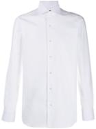 Barba Plain Long Sleeved Shirt - White