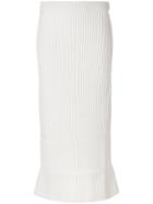 Ports 1961 Ribbed Pencil Skirt - White