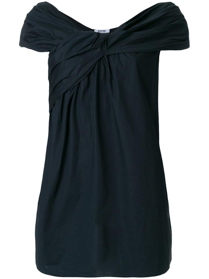 Moschino Vintage Draped Effect Top - Black