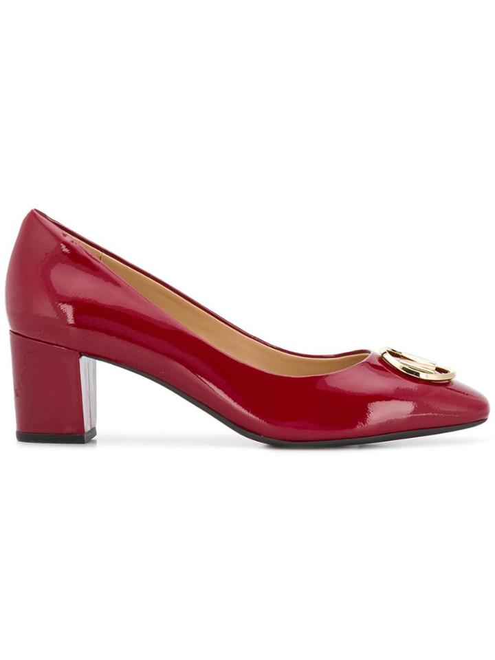 Michael Michael Kors Logo Ballerina Flat - Red