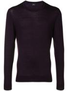 Ps Paul Smith Crew Neck Sweater - Purple