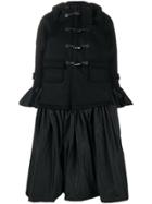 Comme Des Garçons Noir Kei Ninomiya Layered Effect Duffle Coat - Black