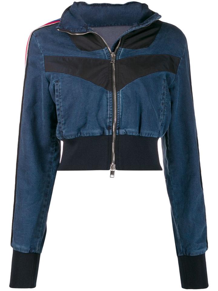 Diesel Joggjeans Denim Jacket With Inserts - Blue