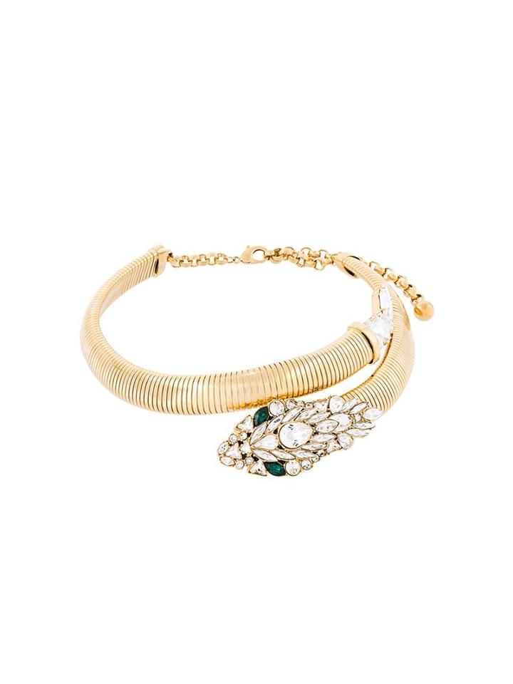 Shourouk 'cobra' Necklace, Women's, Metallic