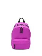 Balenciaga Small Wheel Logo Backpack - Pink