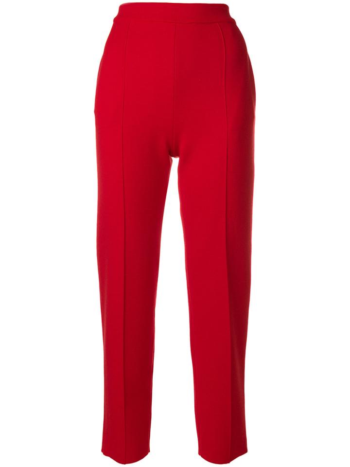 Sonia Rykiel Classic Slim Fit Trousers - Red