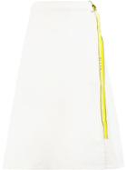 Aalto Belted Wrap Denim Skirt - White