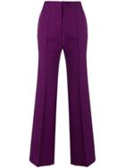 Erika Cavallini High-waist Flared Trousers - Purple