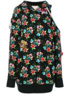 Christopher Kane Archive Floral Cut-out Hoodie Dress - Black