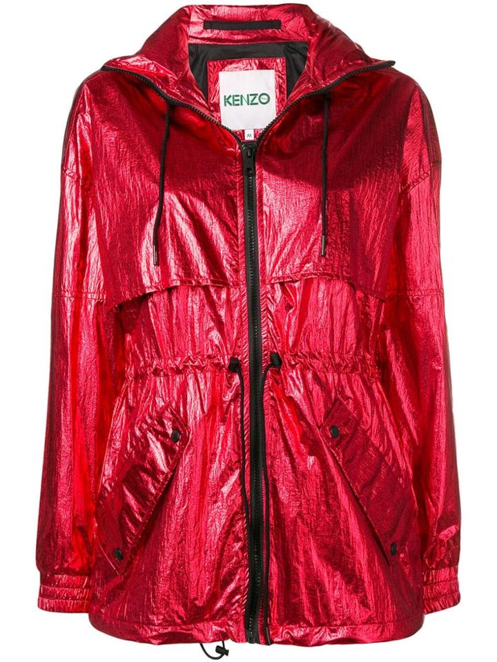 Kenzo Metallic-tone Logo Jacket - Red