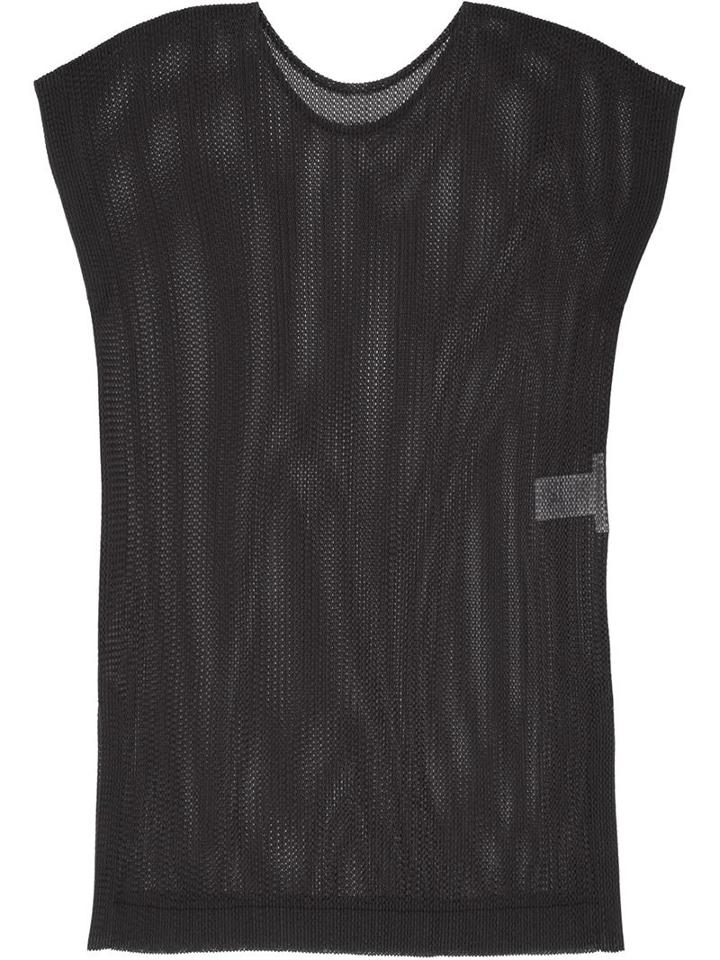 Pleats Please By Issey Miyake See Through Top
