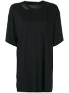 Mm6 Maison Margiela Rip Neck T-shirt - Black