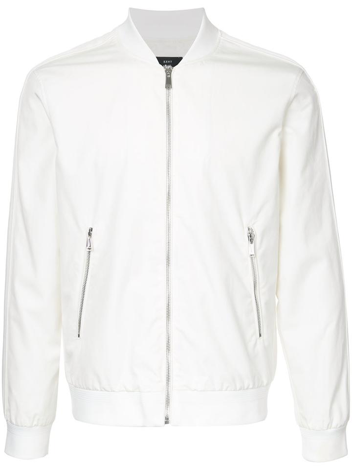 Kent & Curwen Bomber Jacket, Men's, Size: Xl, White, Cotton