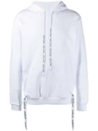 Gaelle Bonheur Classic Drawstring Hoodie - White