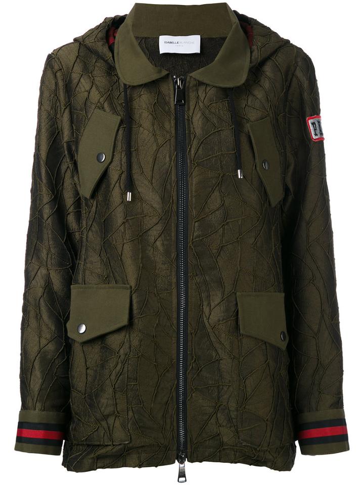 Isabelle Blanche - Embroidered Parka - Women - Cotton/acrylic/polyamide/polyester - S, Green, Cotton/acrylic/polyamide/polyester