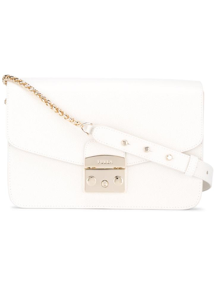 Furla Studded Strap Bag - White