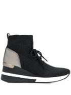 Michael Michael Kors Sock Hi-top Sneakers - Black