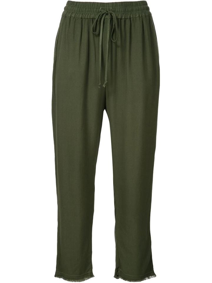 321 Drawstring Trousers, Women's, Size: Medium, Green, Rayon
