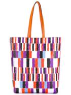 Emilio Pucci Checked Tote, Women's, Leather