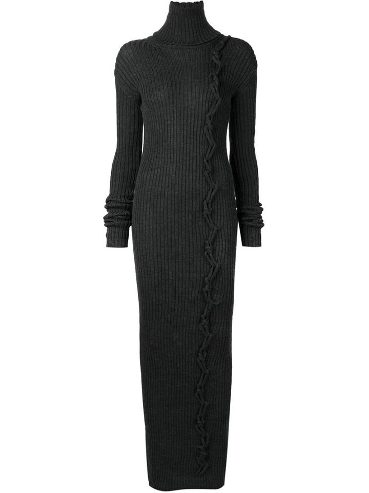 Yohji Yamamoto Ribbed Long Dress