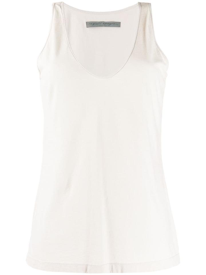 Raquel Allegra Long-line Vest Top - Neutrals