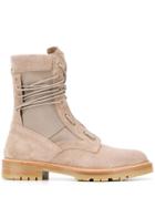 Amiri Lace Up Ankle Boots - Neutrals
