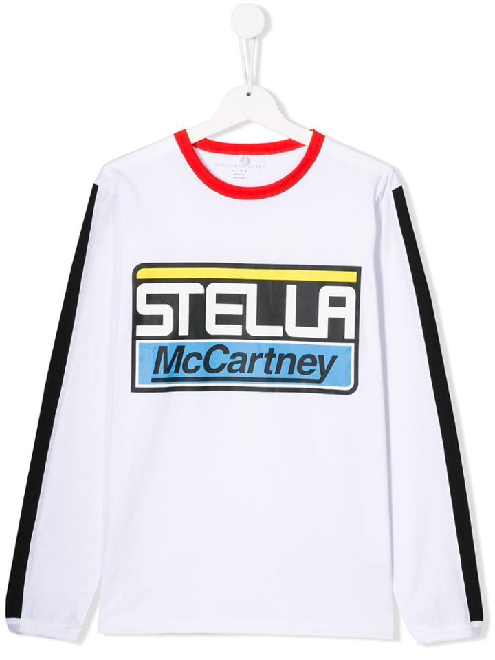 Stella Mccartney Kids Teen Logo Print Top - White