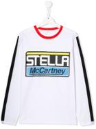 Stella Mccartney Kids Teen Logo Print Top - White