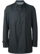 Herno Single Breasted Coat, Men's, Size: 50, Black, Polyester/modal