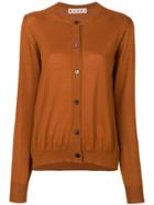 Marni Fine Knit Cashmere Cardigan - Yellow & Orange