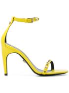 Versace Studded Open-toe Sandals - Yellow & Orange