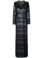 Christian Siriano Lurex Stripe Maxi Dress - Metallic