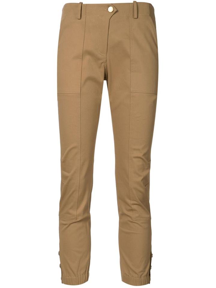 Veronica Beard 'field Cargo' Trousers, Women's, Size: 6, Nude/neutrals, Cotton/spandex/elastane/lyocell