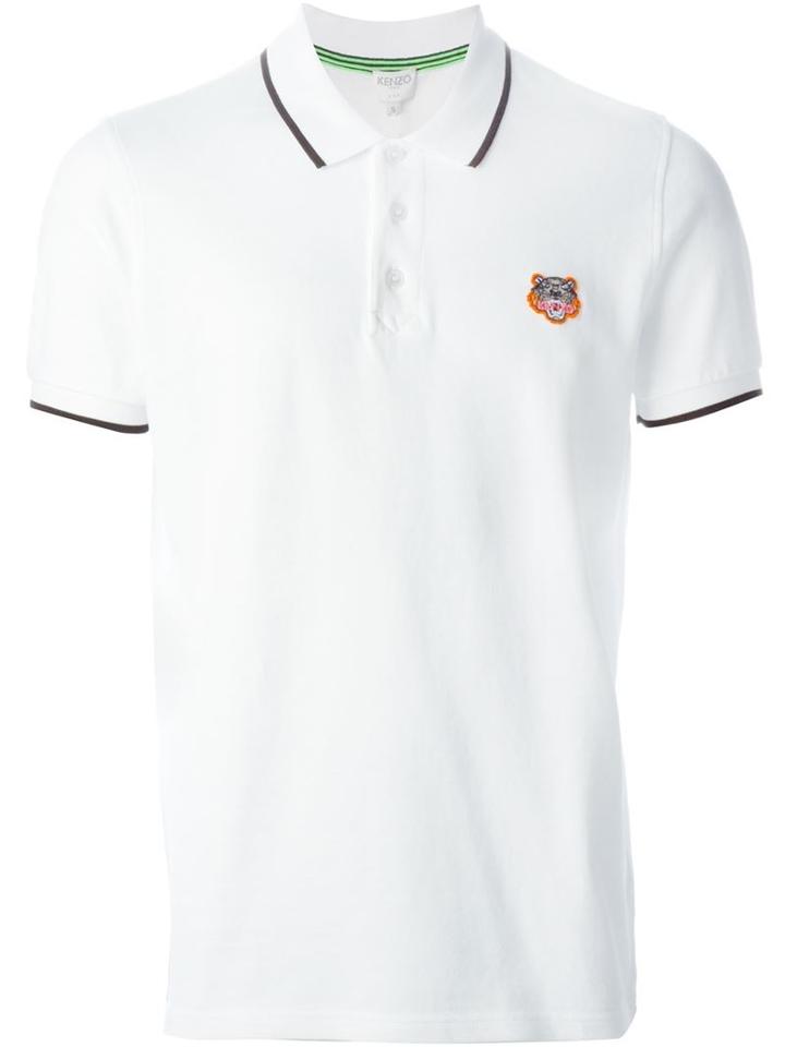 Kenzo - 'tiger' Polo Shirt - Men - Cotton - S, White, Cotton