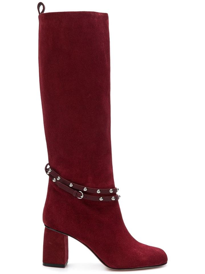 Red Valentino Flower Puzzle Knee-length Boots