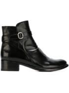 Officine Creative Buckle Detail Ankle Boots - Black