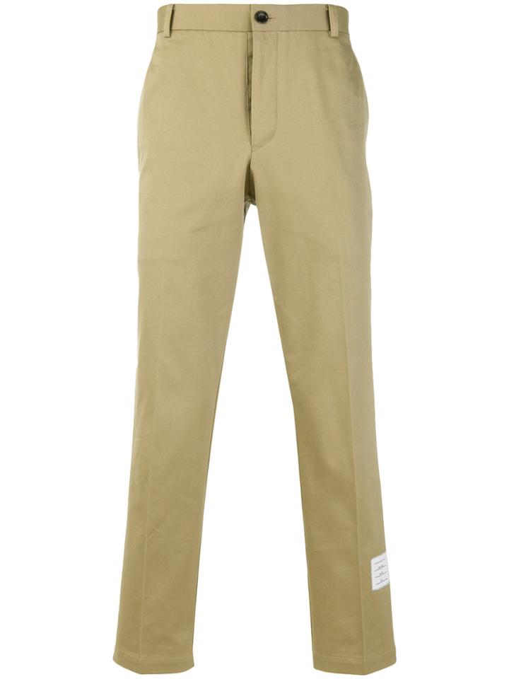 Thom Browne Cotton Twill Unconstructed Chino Trouser - Nude & Neutrals