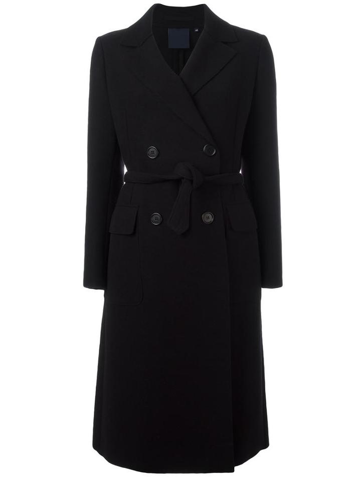 Aspesi Double Breasted Coat, Women's, Size: 40, Black, Virgin Wool