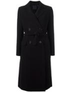 Aspesi Double Breasted Coat, Women's, Size: 40, Black, Virgin Wool