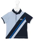 Boss Kids - Striped Polo Shirt - Kids - Cotton/spandex/elastane - 6 Mth, Infant Boy's, Blue