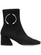 Dorateymur Ring Detail Ankle Boots - Black